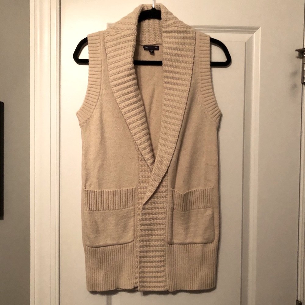 Women's Cream Sweater Vest